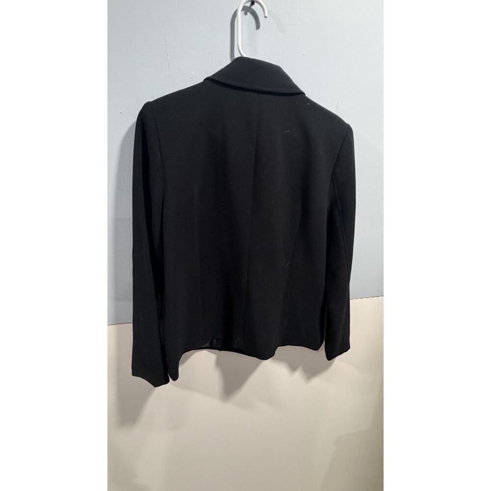 Alfani Jacket Womens 10 Black Double Breasted Mid Blazer Corpcore - Picture 5 of 7